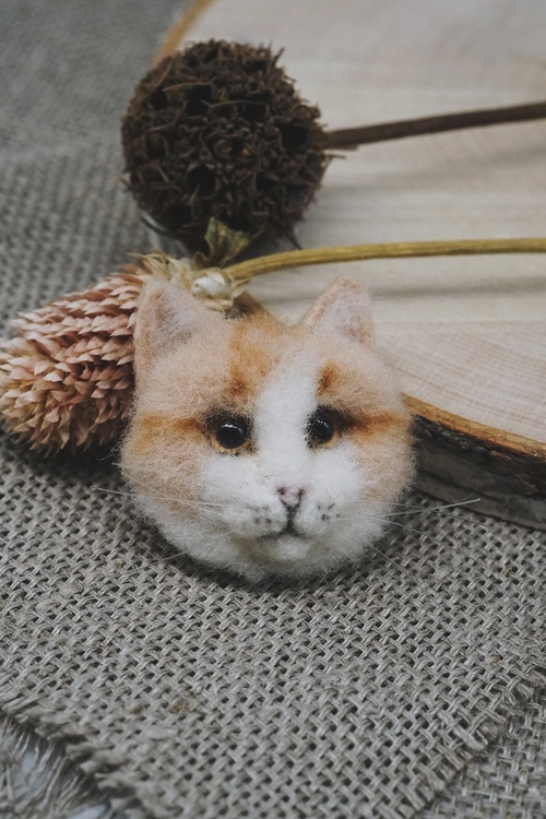 Small brooch with your cat