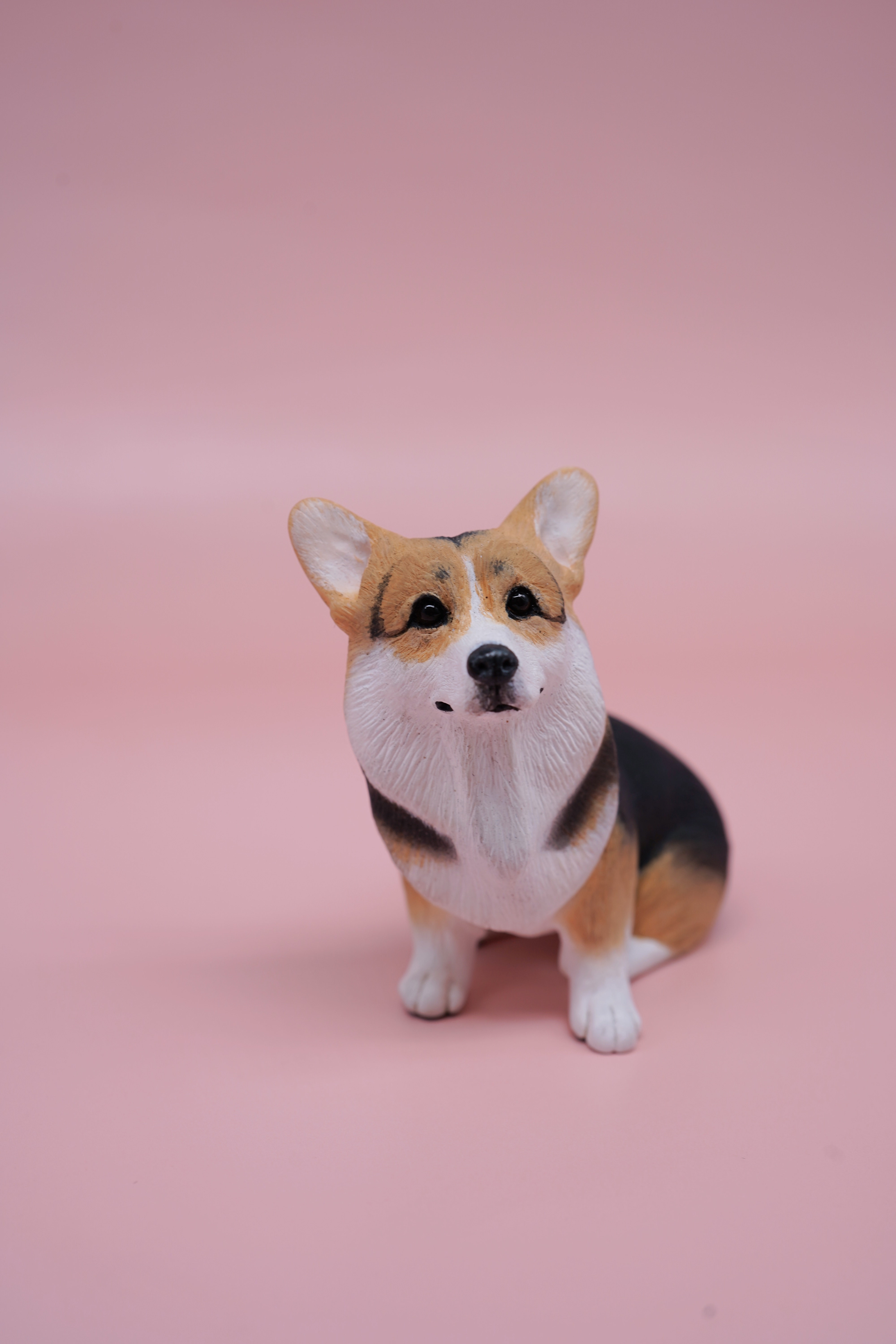 Clay dog figurine